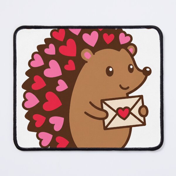 Item preview, Stuck On You Cute Hedgehog Valentine designed and sold by Quillway.