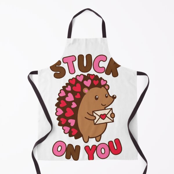 Item preview, Stuck On You Cute Hedgehog Valentine designed and sold by Quillway.