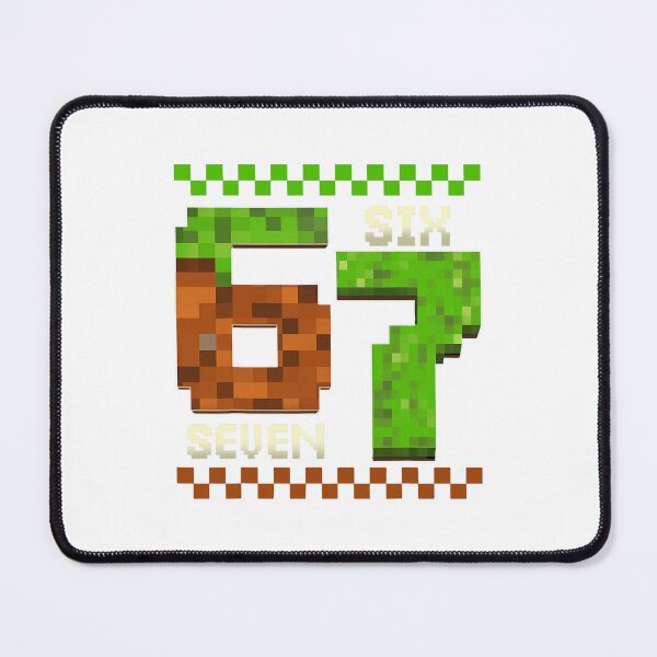 Item preview, Pixel Block Sixty Seven Retro Gamer Birthday  designed and sold by clarabersetart.