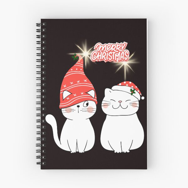 Item preview, Two Happy Kittens Say Merry Christmas. designed and sold by Dinasshop.