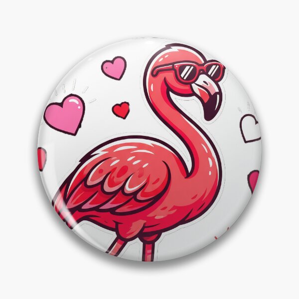 Item preview, Let's Flamingle Cute Flamingo Valentine designed and sold by Quillway.