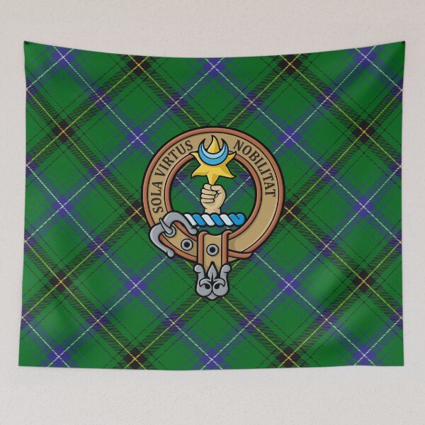 Item preview, Clan Henderson Crest over Tartan designed and sold by sifis.