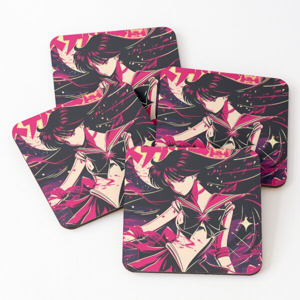 Item preview, Sailor Mars Vaporwave City Nights  designed and sold by AnimeArsenalPrints.