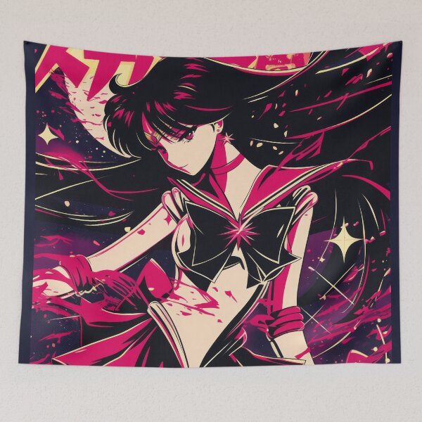 Item preview, Sailor Mars Vaporwave City Nights  designed and sold by AnimeArsenalPrints.