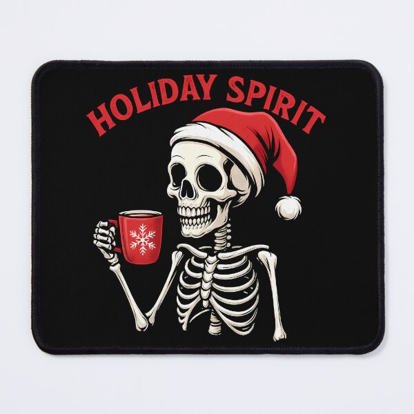 Item preview, Holiday Spirit Skeleton – Funny Christmas Coffee Design designed and sold by DariusZD.