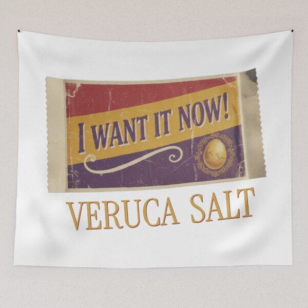 Item preview, Veruca Salt WANT IT NOW! Vintage Candy Bar Wrapper Sticker & T-Shirt designed and sold by Pare  Creatives.
