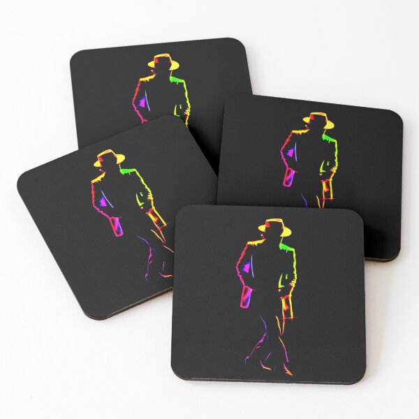 Item preview, MJ Smooth Criminal Neon Glow Art King Pop designed and sold by ExploreAura Studio.
