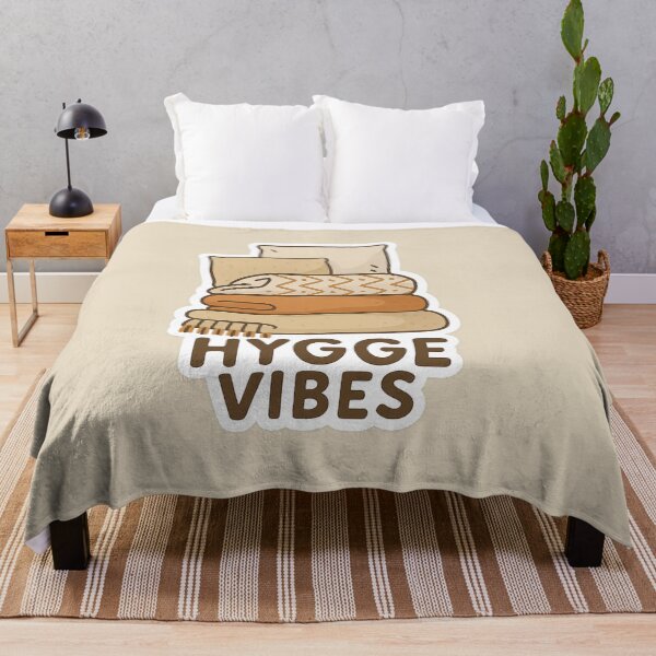 Item preview, Hygge Vibes - Cozy Blanket Pillow Autumn Winter Gift designed and sold by PunchDrop.