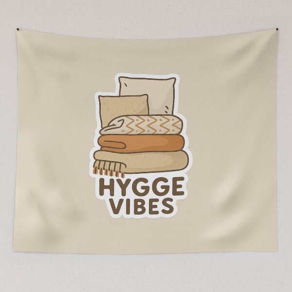 Item preview, Hygge Vibes - Cozy Blanket Pillow Autumn Winter Gift designed and sold by PunchDrop.