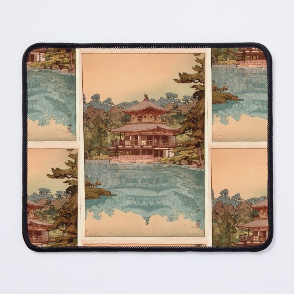 Item preview, The Golden Pavilion by Yoshida Hiroshi : Tranquil Temple Japanese Poster designed and sold by artofuniverse.