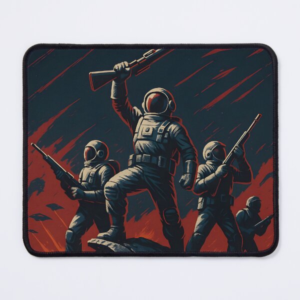 Item preview, Defend Earth Retro Sci-Fi Military Propaganda Poster. designed and sold by The-T-In-Retro.
