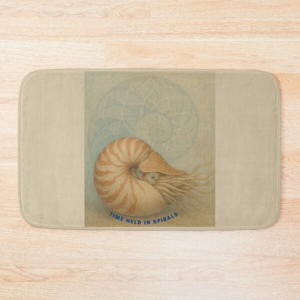 Item preview, Time Held in Spirals – Nautilus Shell Art Print designed and sold by GeoWild Designs.