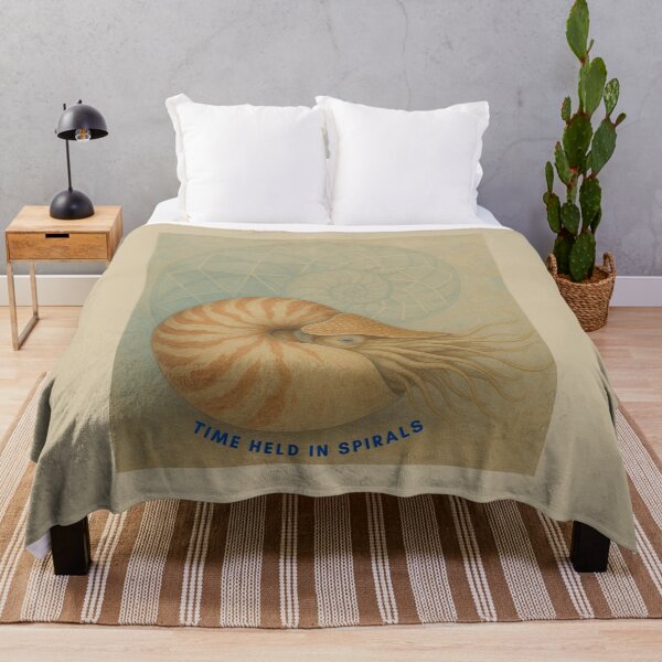 Item preview, Time Held in Spirals – Nautilus Shell Art Print designed and sold by GeoWild Designs.