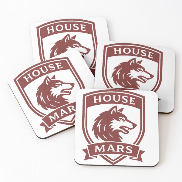 Item preview, House Mars University Crest — Wolf Mascot Institute–Inspired Logo designed and sold by MorningDragon.