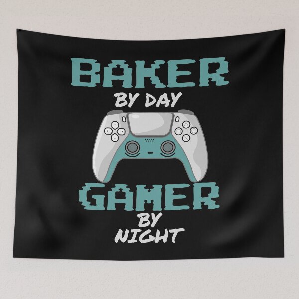 Item preview, Funny Baker By Day Gamer By Night designed and sold by LifeGoods103.