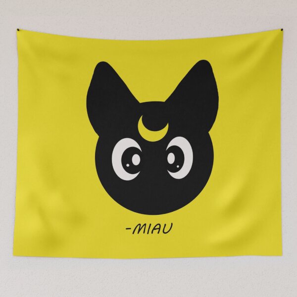 Item preview, Luna Cat Minimalist - Sailor Moon Guardian Feline designed and sold by MrGlayga.