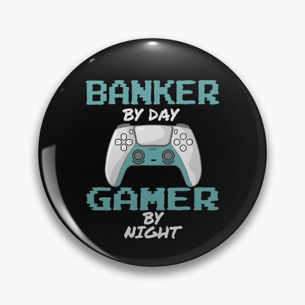 Item preview,  Funny Banker By Day Gamer By Night designed and sold by LifeGoods103.