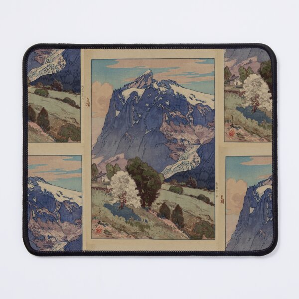 Item preview, The Wetterhorn by Yoshida Hiroshi : Tranquil Mountain Landscape Japanese Poster designed and sold by artofuniverse.