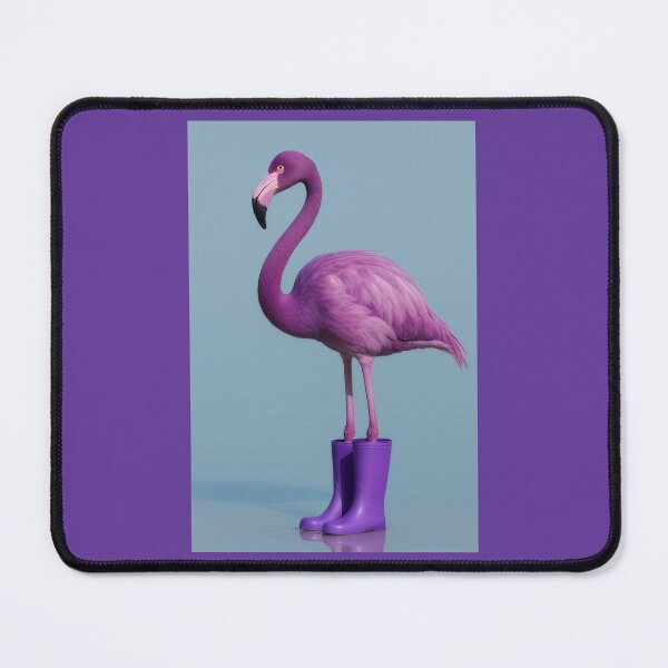 Item preview, Purple Flamingo in Purple Wellingtons designed and sold by Tridentulus.