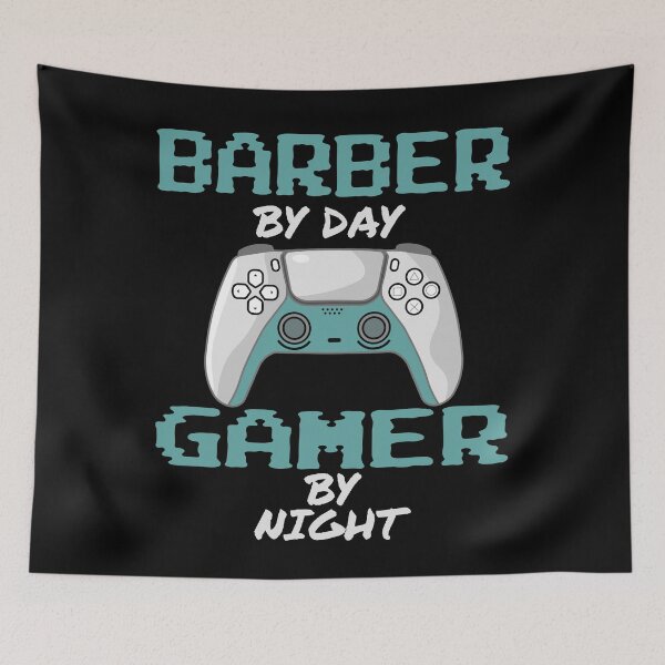 Item preview, Funny Barber By Day Gamer By Night designed and sold by LifeGoods103.