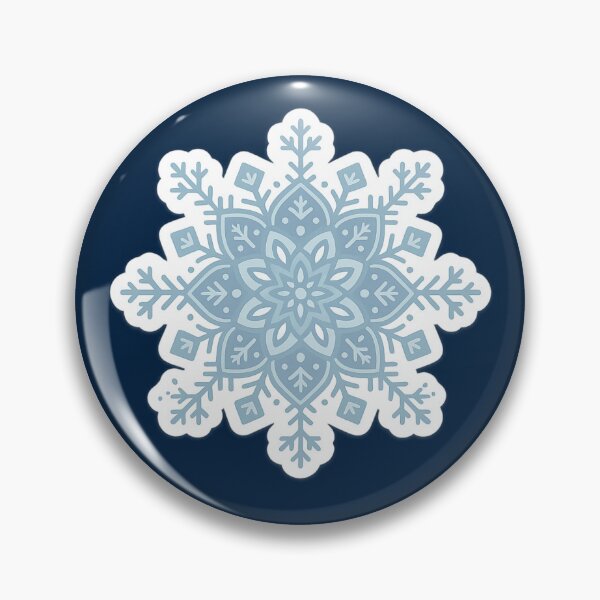 Item preview, Blue Mandala Snowflake - Winter Christmas Holiday designed and sold by PunchDrop.