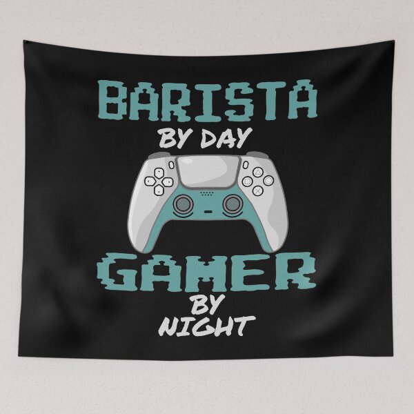 Item preview, Funny Barista By Day Gamer By Night designed and sold by LifeGoods103.