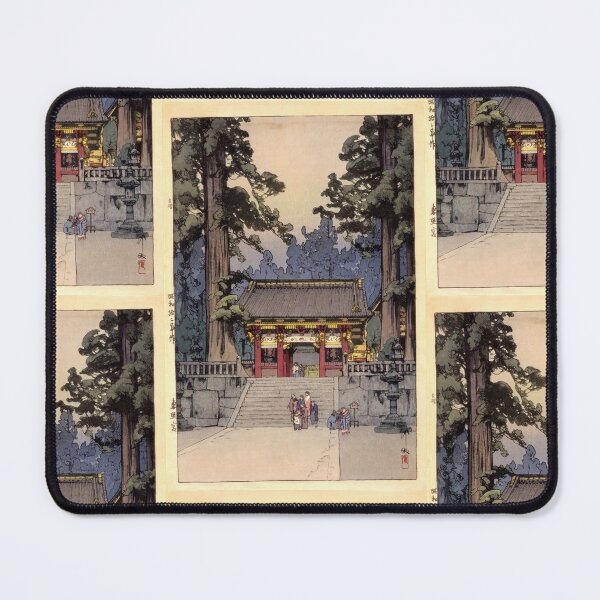 Item preview, Toshoyu Shrine Style 2 by Yoshida Hiroshi : Tranquil Temple Japanese Posterv designed and sold by artofuniverse.