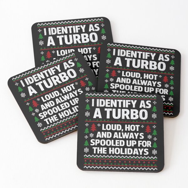 Artikelvorschau, Ich identifiziere mich als Turbo – Lustiger hässlicher Weihnachtspullover für Rennfahrer entworfen und verkauft von CarantinedChaos.