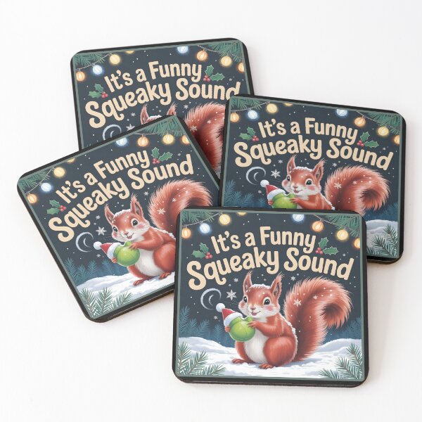 Item preview, It’s a Funny Squeaky Sound – Christmas Squirrel with Holiday Cheer designed and sold by DreamVibeShirt.
