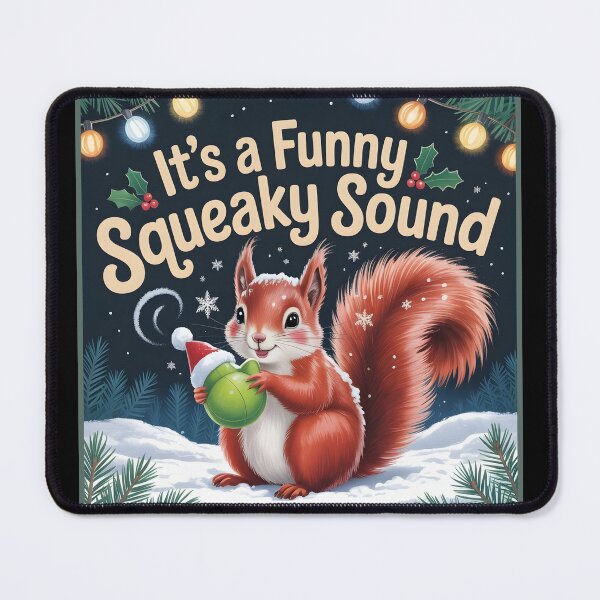Item preview, It’s a Funny Squeaky Sound – Christmas Squirrel with Holiday Cheer designed and sold by DreamVibeShirt.