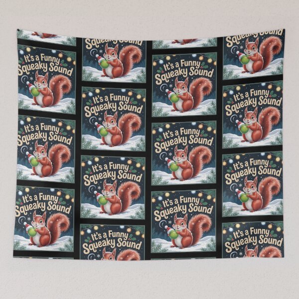 Item preview, It’s a Funny Squeaky Sound – Christmas Squirrel with Holiday Cheer designed and sold by DreamVibeShirt.