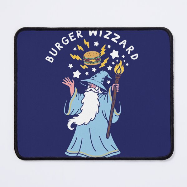 Item preview, Burger Wizard: Fun and Magical Burger Wizard designed and sold by ArtPandax.