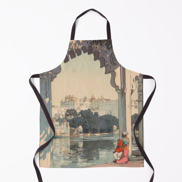 Item preview, Udaipur Castle by Yoshida Hiroshi : Tranquil Lakeside Japanese Poster designed and sold by artofuniverse.