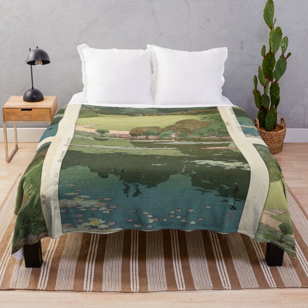 Item preview, Water Lilies in the Botanical Garden by Yoshida Hiroshi : Tranquil Japanese Poster designed and sold by artofuniverse.