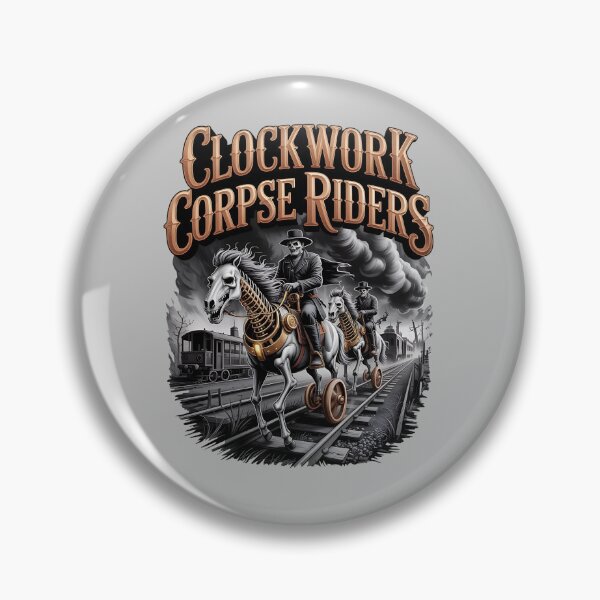 Item preview, gothic western - victorian steampunk - mechanical cowboy - clockwork outlaw - gears and guns - plague train - ghost train - haunted desert - occult western - skeletal cowboy designed and sold by JansenGS.