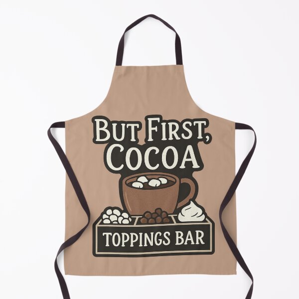 Item preview, But First Cocoa Toppings Bar - Hot Chocolate Christmas Gift designed and sold by PunchDrop.
