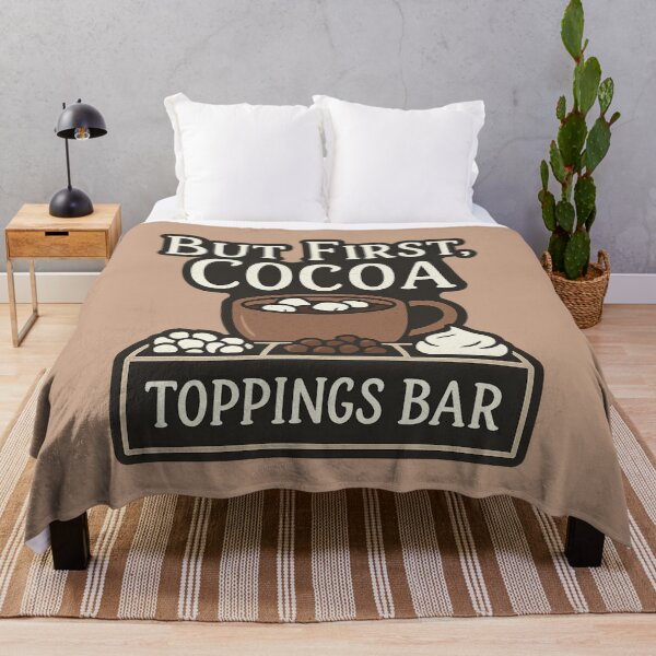 Item preview, But First Cocoa Toppings Bar - Hot Chocolate Christmas Gift designed and sold by PunchDrop.