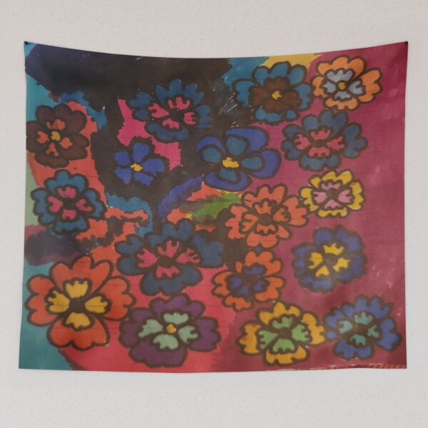Item preview, Beautiful Colorful Flowers  designed and sold by Rainbowland123.