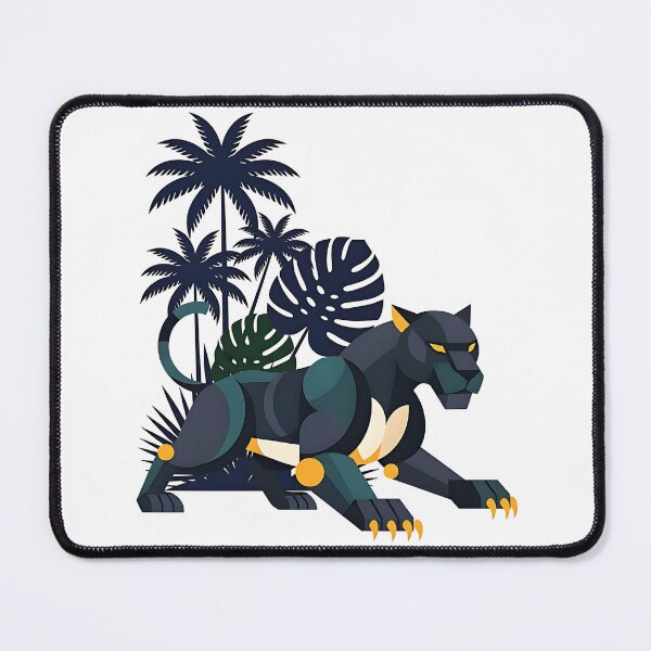 Item preview, Geometric Bauhaus Panther Jungle Art designed and sold by DesignedByMarty.