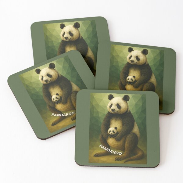 Item preview, Pandaroo – Panda Kangaroo Hybrid Animal Art designed and sold by GeoWild Designs.