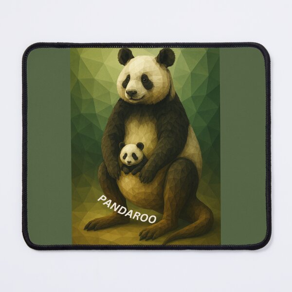 Item preview, Pandaroo – Panda Kangaroo Hybrid Animal Art designed and sold by GeoWild Designs.
