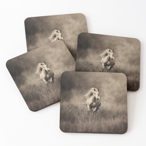 Item preview, A spirited Palomino horse galloping through a field of tall grass Horses in Motion designed and sold by CDC40.