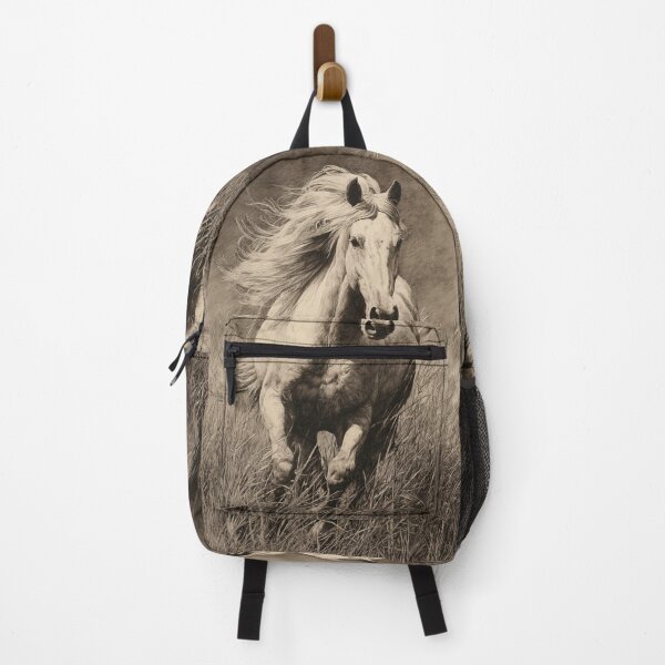 Item preview, A spirited Palomino horse galloping through a field of tall grass Horses in Motion designed and sold by CDC40.