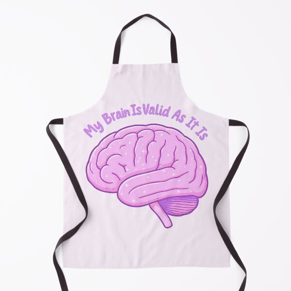Item preview, “My Brain Is Valid As It Is” Pink Sparkle Brain – Neurodiversity Pride & Self-Acceptance Design designed and sold by PureBrain.