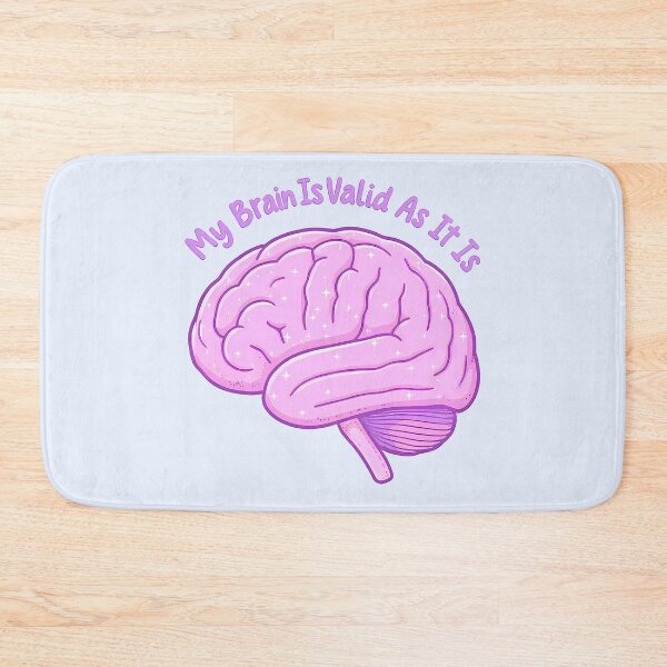 Item preview, “My Brain Is Valid As It Is” Pink Sparkle Brain – Neurodiversity Pride & Self-Acceptance Design designed and sold by PureBrain.