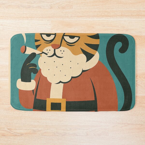 Item preview, Christmas cat on drugs designed and sold by diulid.