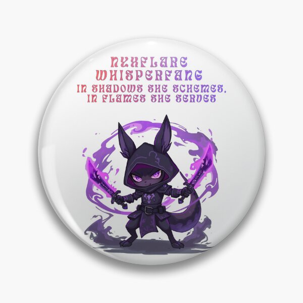 Item preview, “Nyxflare Whisperfang – Shadowblade of the Flame” designed and sold by Monzora.