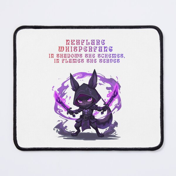 Item preview, “Nyxflare Whisperfang – Shadowblade of the Flame” designed and sold by Monzora.