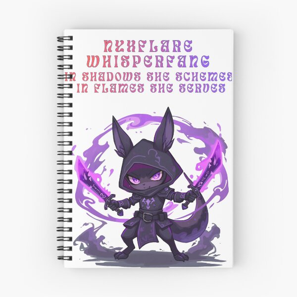 Item preview, “Nyxflare Whisperfang – Shadowblade of the Flame” designed and sold by Monzora.