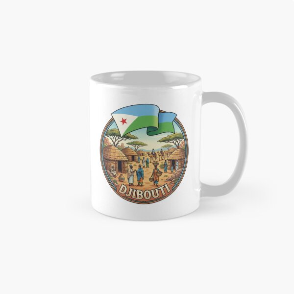 Item preview,  Djibouti city and village - flags designed and sold by DjibProp.